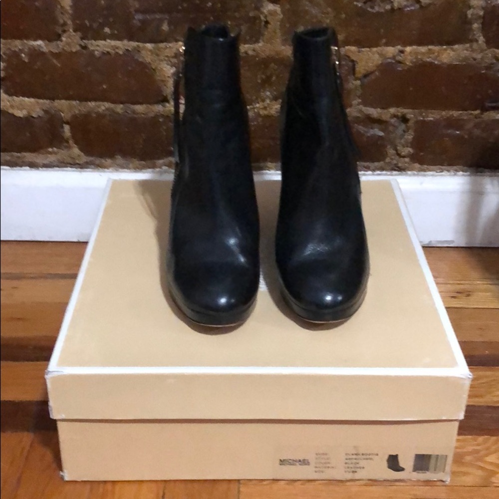 Michael Kors Clara Leather Bootie